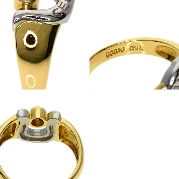 CELINE 18k Yellow Gold Diamond Ring - Picture 10 of 11